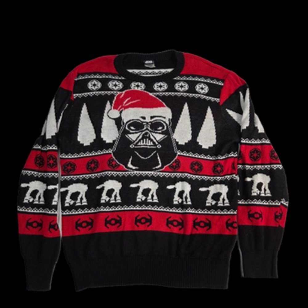 Star Wars Darth Vader Merry Sithmas Ugly Christmas Sweater Mens 2XL Black Red